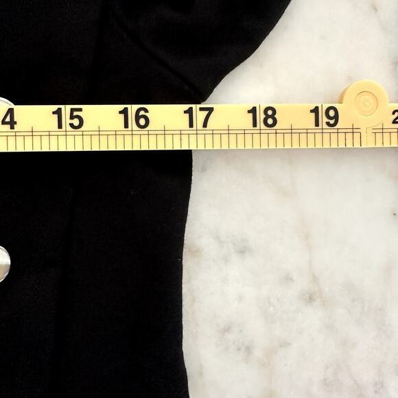 Belldini Long Sleeve Black Cowl Neck Grommet Detail Chic Minimalist Edgy - Picture 7 of 8